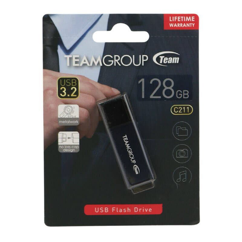 فلش مموری تیم گروپ مدل C211 USB3.2 ظرفیت 128 گیگابایت-765441054981