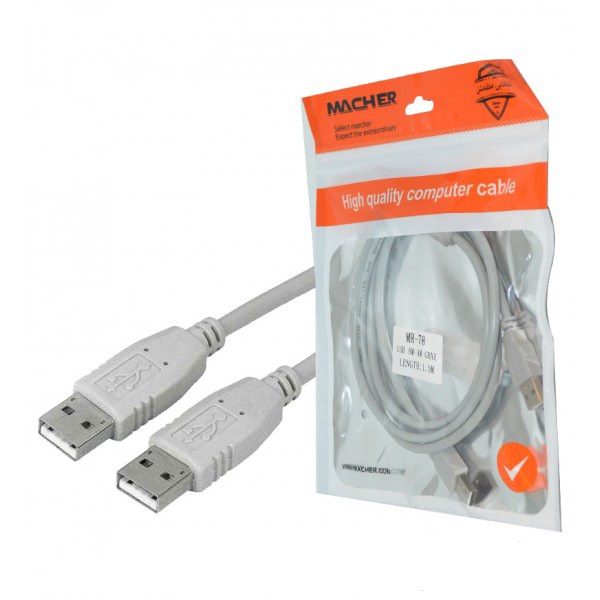 کابل لینک Macher MR-78 USB to USB 1.5m-95028839